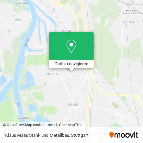 Klaus Maas Stahl- und Metallbau Karte