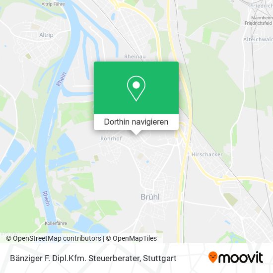 Bänziger F. Dipl.Kfm. Steuerberater Karte