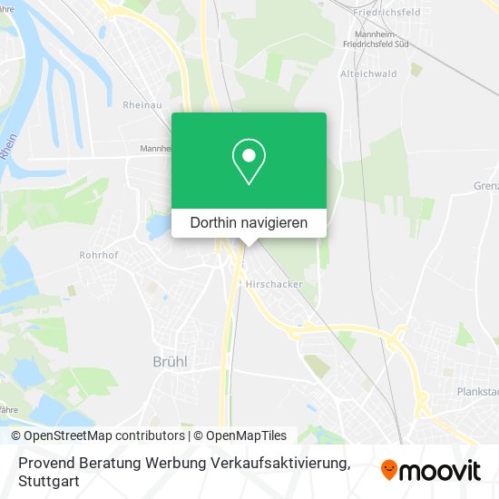 Provend Beratung Werbung Verkaufsaktivierung Karte