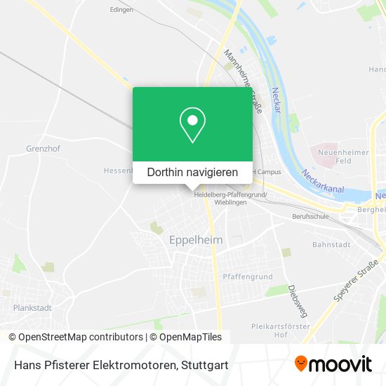 Hans Pfisterer Elektromotoren Karte