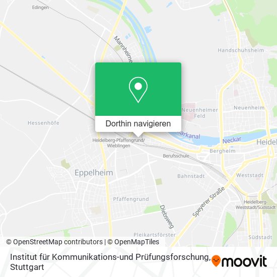 Institut für Kommunikations-und Prüfungsforschung Karte