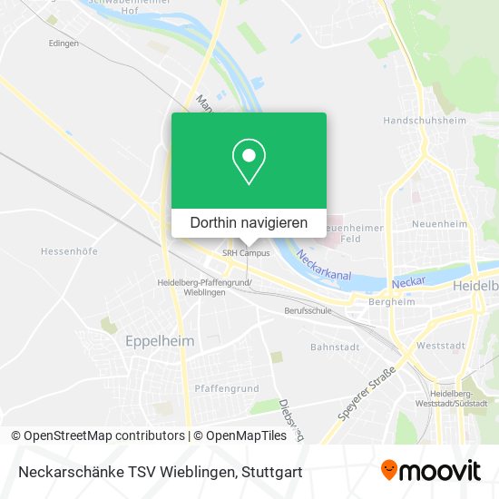 Neckarschänke TSV Wieblingen Karte