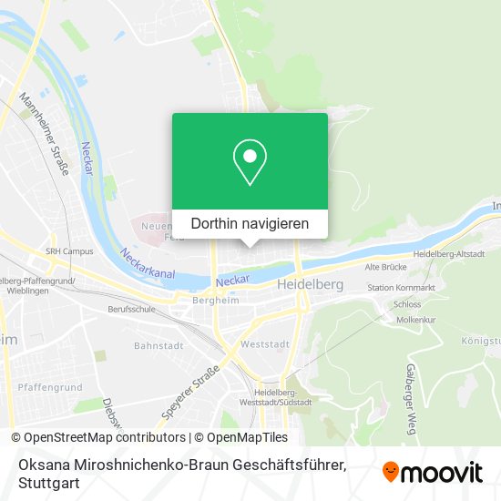 Oksana Miroshnichenko-Braun Geschäftsführer Karte