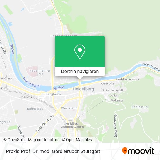 Praxis Prof. Dr. med. Gerd Gruber Karte