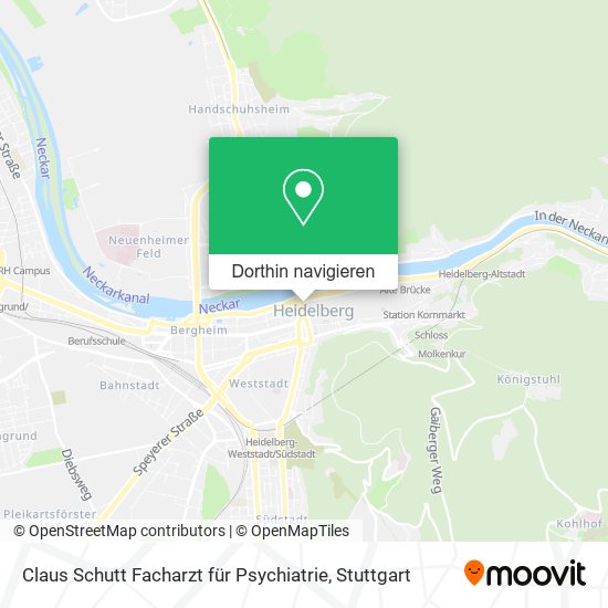 Claus Schutt Facharzt für Psychiatrie Karte