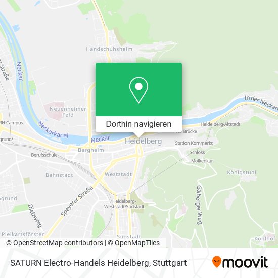 SATURN Electro-Handels Heidelberg Karte