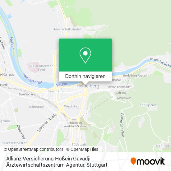 Allianz Versicherung Hoßein Gavadji Ärztewirtschaftszentrum Agentur Karte