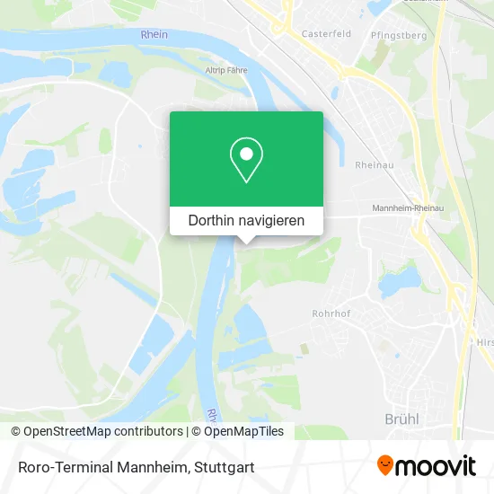 Roro-Terminal Mannheim Karte
