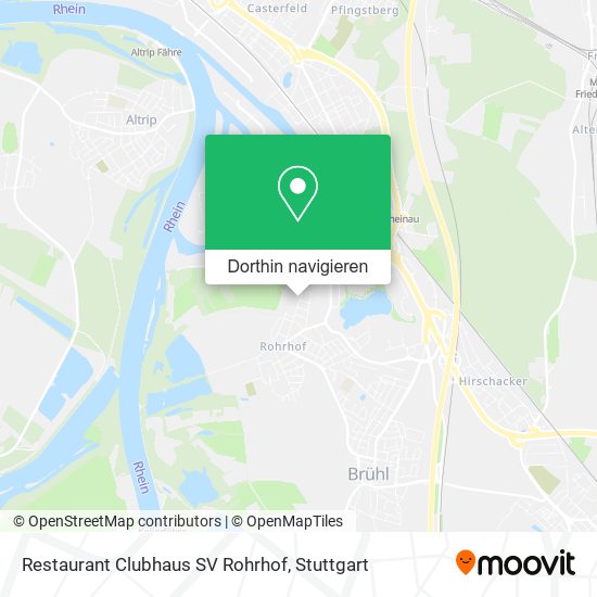 Restaurant Clubhaus SV Rohrhof Karte