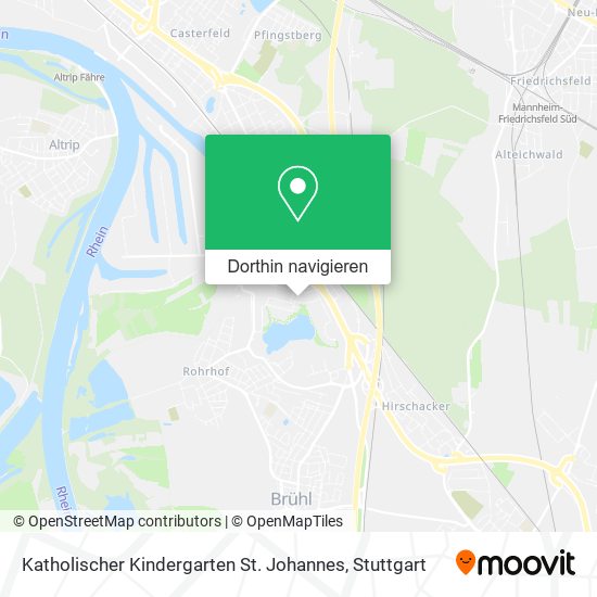 Katholischer Kindergarten St. Johannes Karte