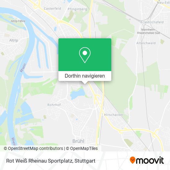 Rot Weiß Rheinau Sportplatz Karte