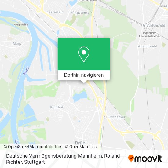 Deutsche Vermögensberatung Mannheim, Roland Richter Karte