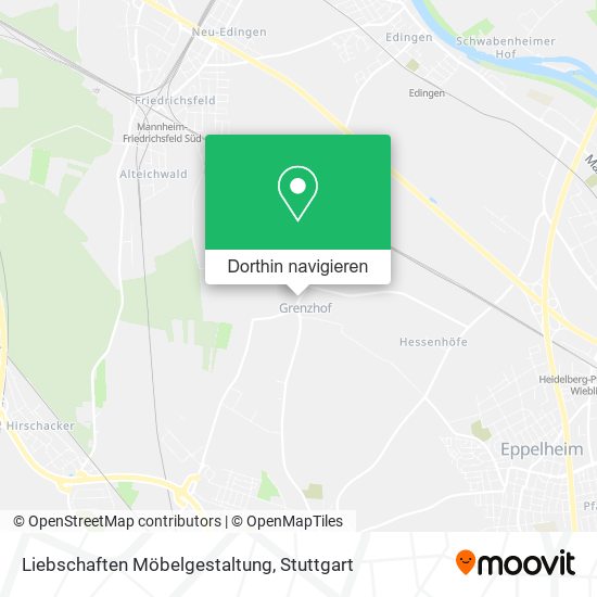 Liebschaften Möbelgestaltung Karte
