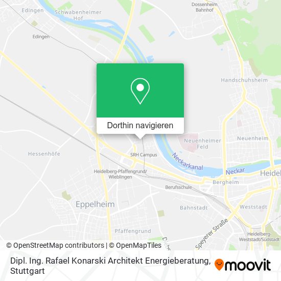 Dipl. Ing. Rafael Konarski Architekt Energieberatung Karte