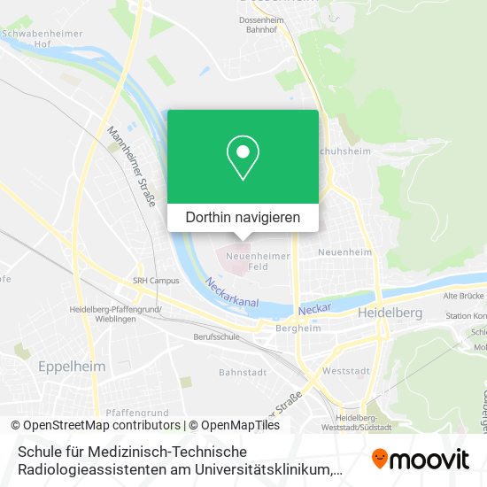 Schule für Medizinisch-Technische Radiologieassistenten am Universitätsklinikum Karte