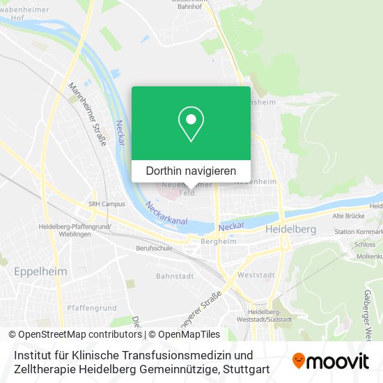 Institut für Klinische Transfusionsmedizin und Zelltherapie Heidelberg Gemeinnützige Karte