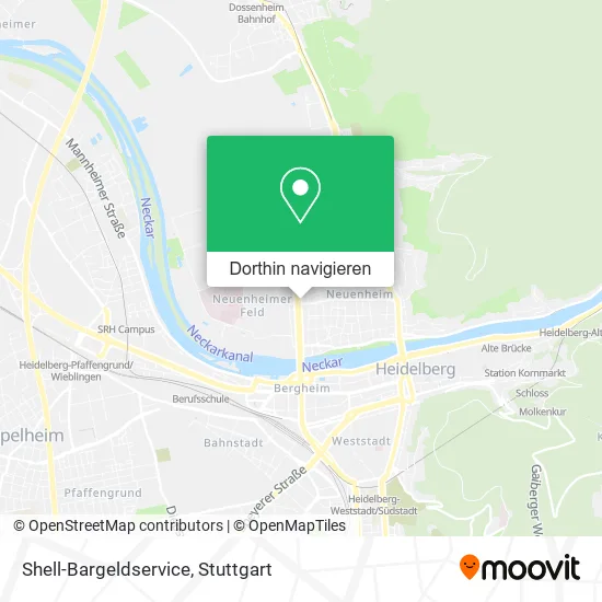 Shell-Bargeldservice Karte