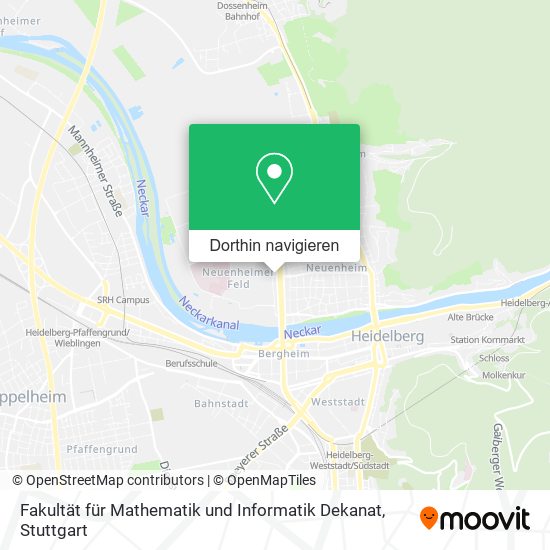 Fakultät für Mathematik und Informatik Dekanat Karte