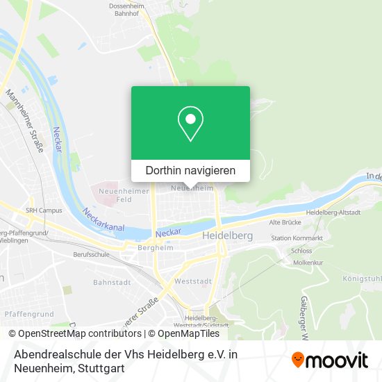 Abendrealschule der Vhs Heidelberg e.V. in Neuenheim Karte