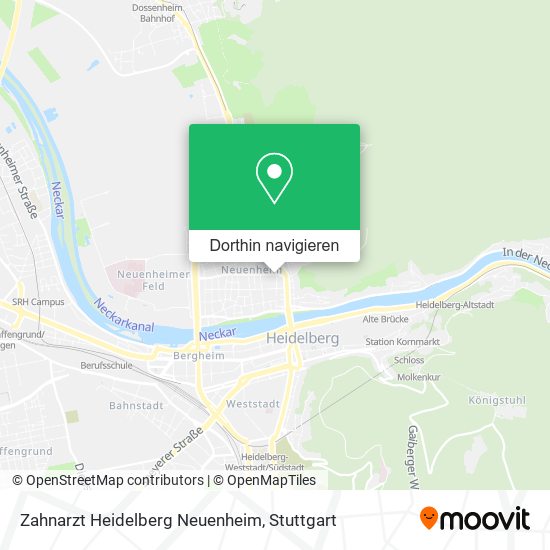 Zahnarzt Heidelberg Neuenheim Karte