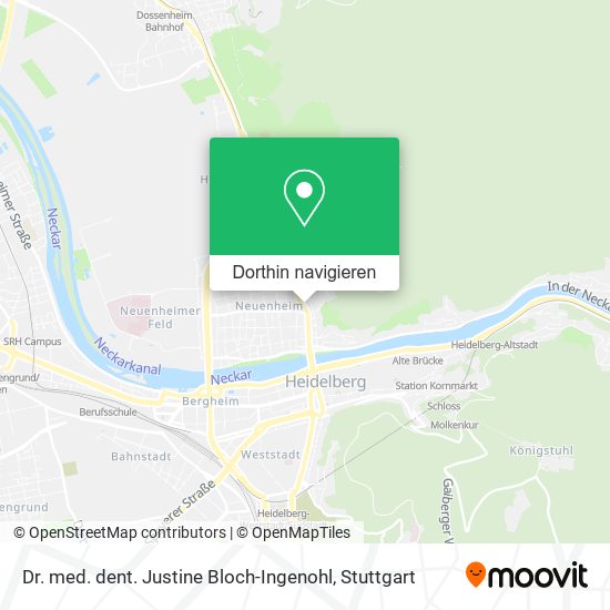 Dr. med. dent. Justine Bloch-Ingenohl Karte