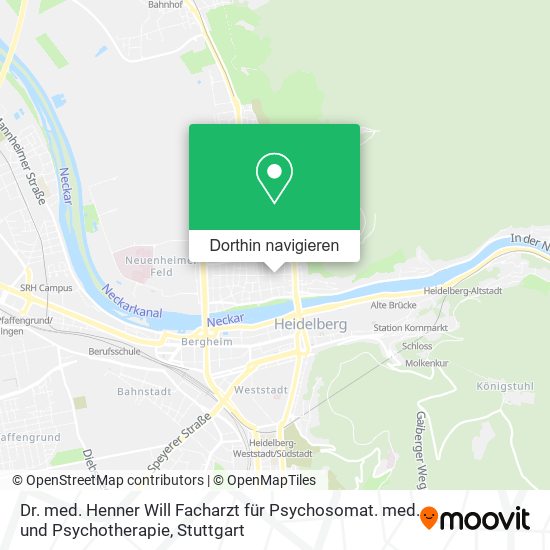 Dr. med. Henner Will Facharzt für Psychosomat. med. und Psychotherapie Karte