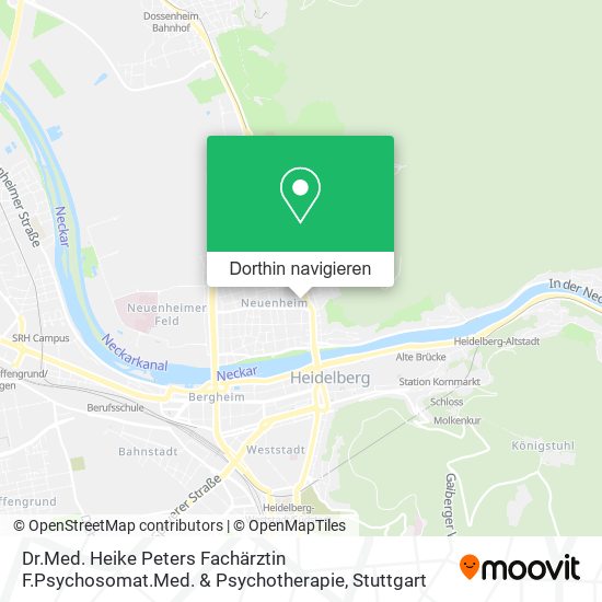 Dr.Med. Heike Peters Fachärztin F.Psychosomat.Med. & Psychotherapie Karte