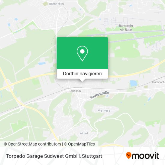 Torpedo Garage Südwest GmbH Karte