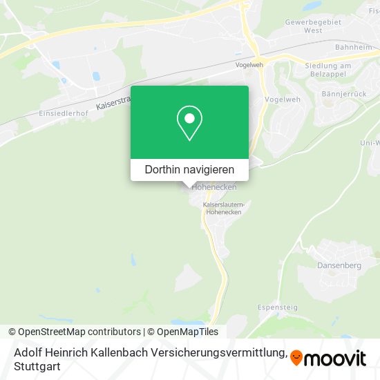 Adolf Heinrich Kallenbach Versicherungsvermittlung Karte