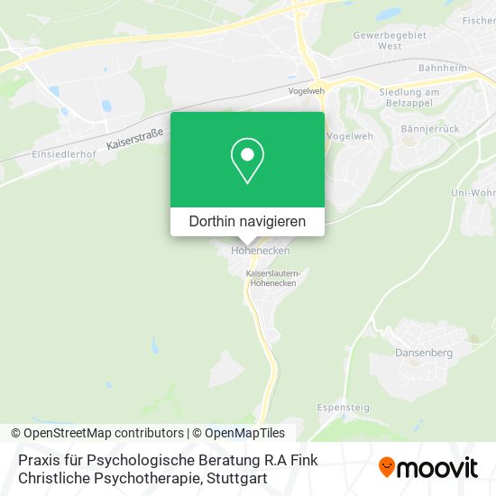 Praxis für Psychologische Beratung R.A Fink Christliche Psychotherapie Karte