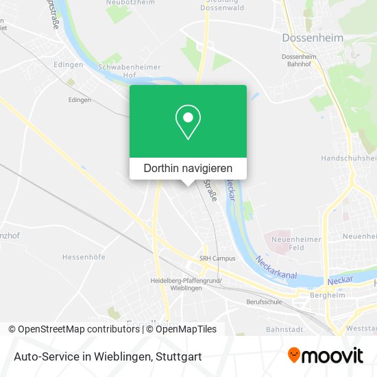 Auto-Service in Wieblingen Karte
