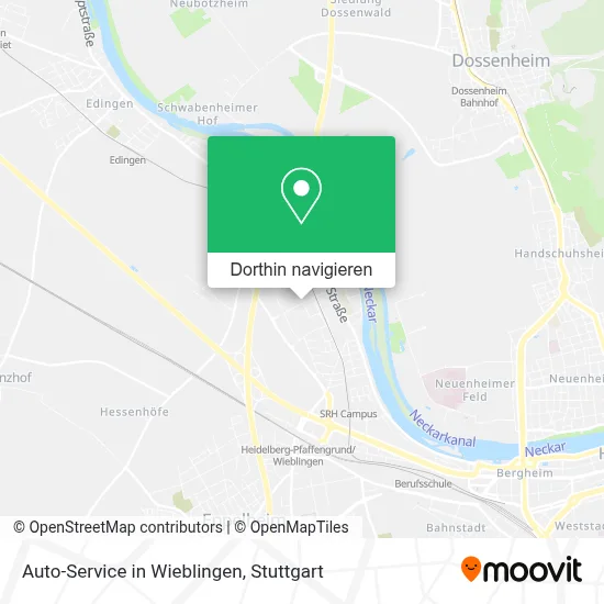 Auto-Service in Wieblingen Karte