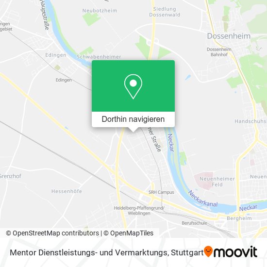Mentor Dienstleistungs- und Vermarktungs Karte