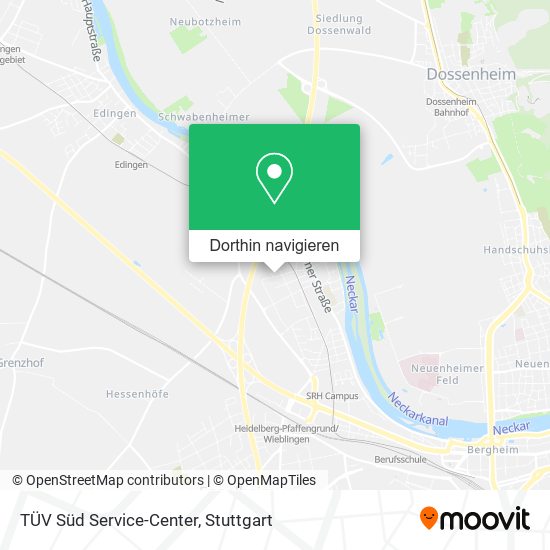 TÜV Süd Service-Center Karte