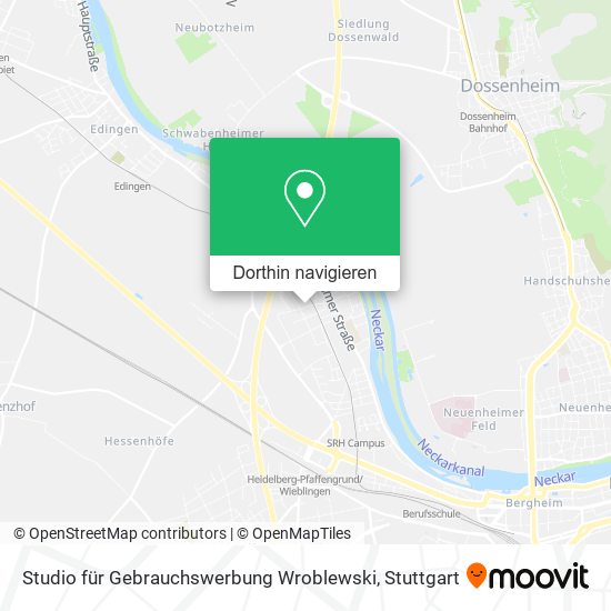 Studio für Gebrauchswerbung Wroblewski Karte