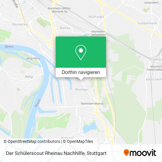 Der Schülerscout Rheinau Nachhilfe Karte