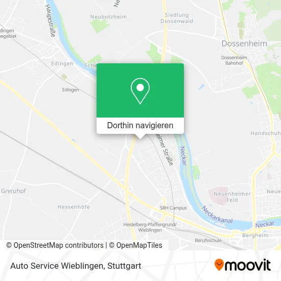 Auto Service Wieblingen Karte