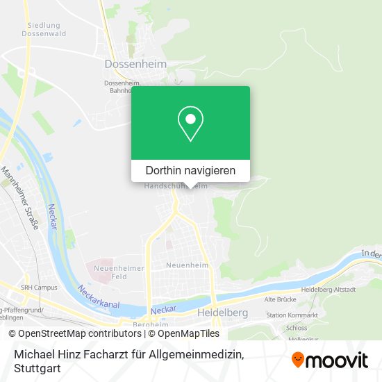 Michael Hinz Facharzt für Allgemeinmedizin Karte