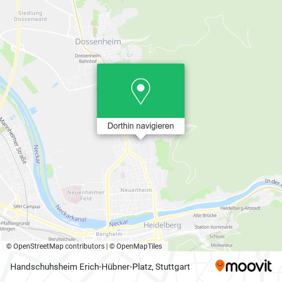 Handschuhsheim Erich-Hübner-Platz Karte