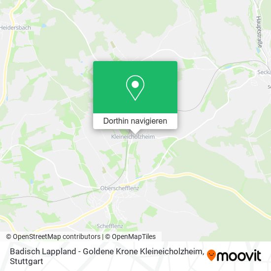 Badisch Lappland - Goldene Krone Kleineicholzheim Karte