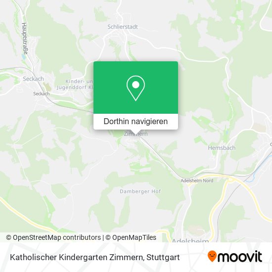 Katholischer Kindergarten Zimmern Karte