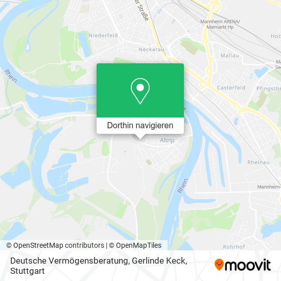 Deutsche Vermögensberatung, Gerlinde Keck Karte