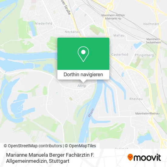 Marianne Manuela Berger Fachärztin F. Allgemeinmedizin Karte