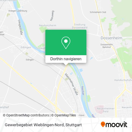 Gewerbegebiet Wieblingen-Nord Karte