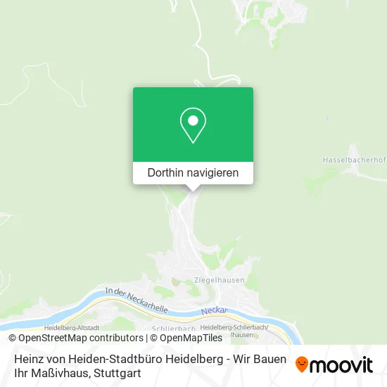 Heinz von Heiden-Stadtbüro Heidelberg - Wir Bauen Ihr Maßivhaus Karte