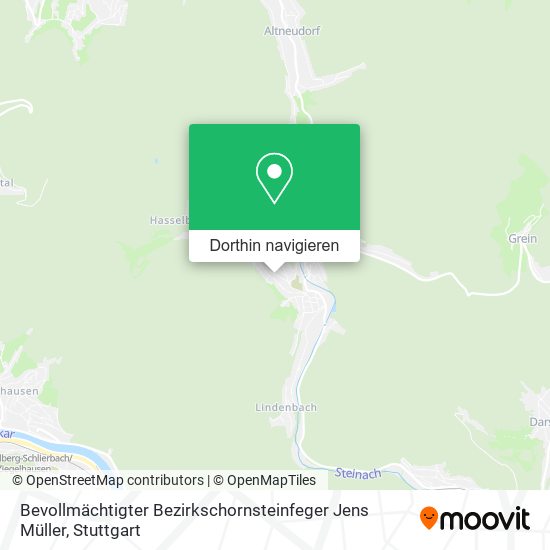 Bevollmächtigter Bezirkschornsteinfeger Jens Müller Karte
