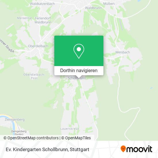 Ev. Kindergarten Schollbrunn Karte