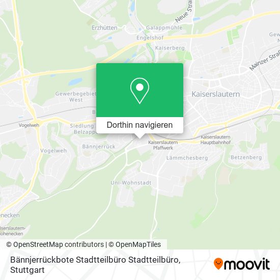 Bännjerrückbote Stadtteilbüro Stadtteilbüro Karte