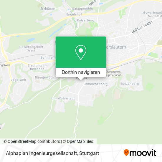 Alphaplan Ingenieurgesellschaft Karte