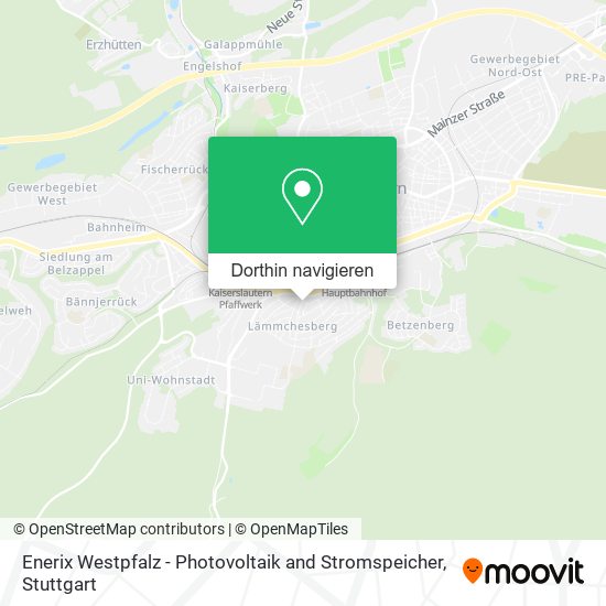 Enerix Westpfalz - Photovoltaik and Stromspeicher Karte